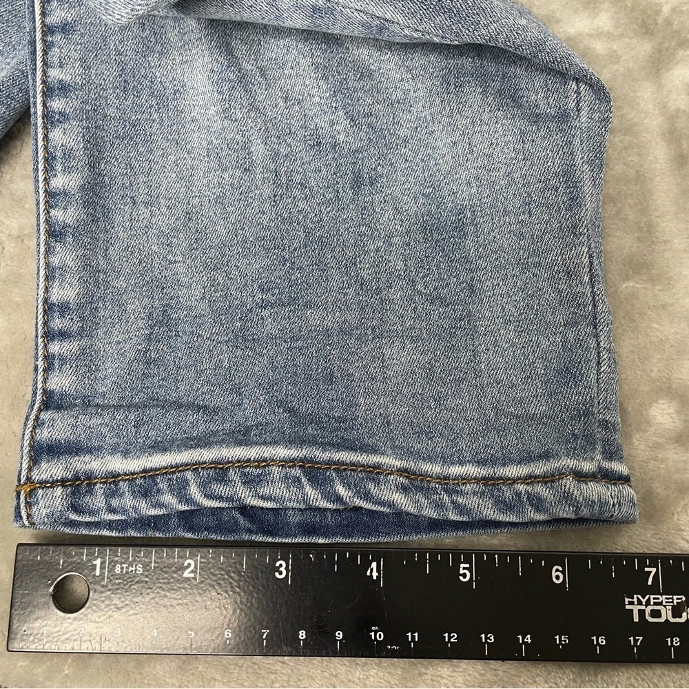Kut from the Kloth Jeans Size 10 Straight Leg Ankle Distress Light Wash Stretch - Picture 12 of 12